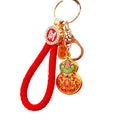 Chinese Enamel Fortune Lock Keychains in Eighteen Distinct Designs view 5