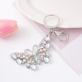 Rhinestone Butterfly Keychain Multicolor Metal Bag Charm view 6