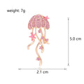 Pink Starfish Two Designs Metal Brooch Pin for Jackets and Lapels view 2