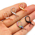 French Leverback Earring Hooks with Pinch Bails in Six Finishes view 3