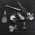 Assorted Sports Charms with Rackets Balls and Shuttlecocks view 2