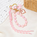 Beaded Heart Carabiner Keychain Phone Strap Bow Charm view 9