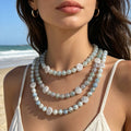 Five Color Shell Spacer Bead Necklaces With Extension Chains view 3