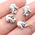 12x10mm 1.05g Antique Silver Zinc Alloy Mermaid Small Hole Loose Metal Beads for DIY Jewelry Making