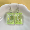 Resin Candy Packet Sweet Glitter Drop Earrings 7 Colors view 12