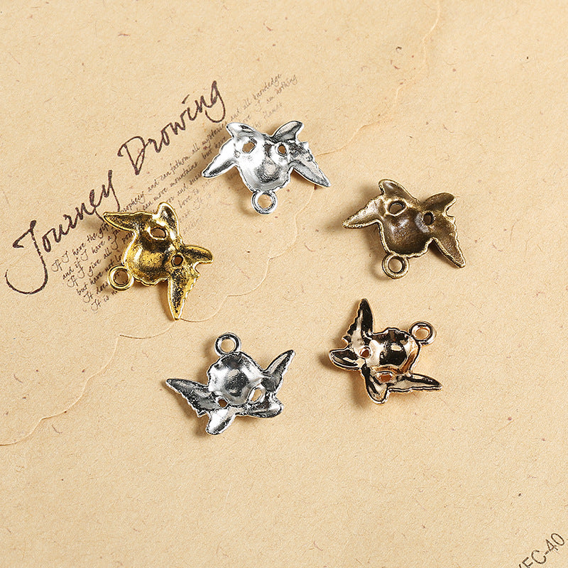 20x15mm Zinc Alloy Angel Charm Pendant for DIY Jewelry