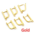 Leverback Earring Clasp Components in Six Metal Finishes view 8