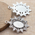 Ornate Oval 13 x 18 mm Pendant Settings in Two Finishes view 5