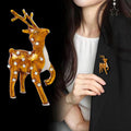 Reindeer Enamel Metal Brooch Pin for Jackets and Lapels view 3