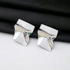 Silver Crumpled Squares