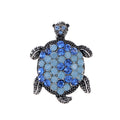 Pink Silver Tone Sea Turtle Four Designs Metal Brooch Pin view 8