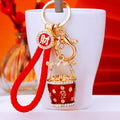 Fortune Bucket and Mixed Auspicious Charm Keychains in Sixty-Four Options view 1