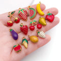 Metallic Strawberry and Cherry Metal Charms with 31 Listed Options view 2
