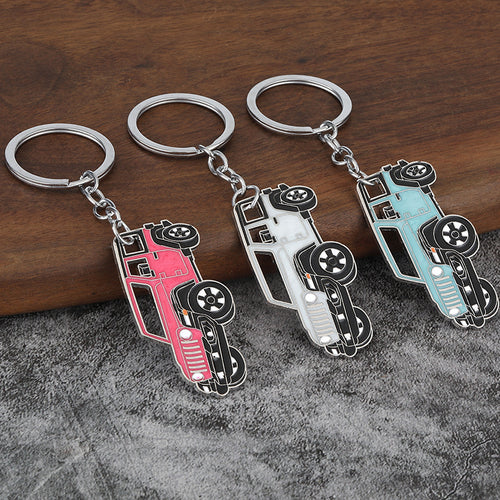 Off-Road Pickup Truck Zinc Alloy Keychain Bag Charm Accessory