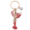 Red Black and White Dress Mannequin Metal Keychain Set view 5