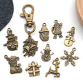 Gold-Tone Christmas Tree and Snowflake Metal Charms with 26 Listed Options view 2