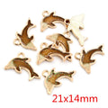 Enamel Dolphin Starfish and Shell Alloy Charms for Jewelry Making view 3