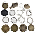 Assorted Round Brooch Tray Settings in Mixed Metal Tones view 5