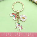 Rainbow Unicorn, Daisy And Love Charm Metal Keychains, 2 Styles view 3