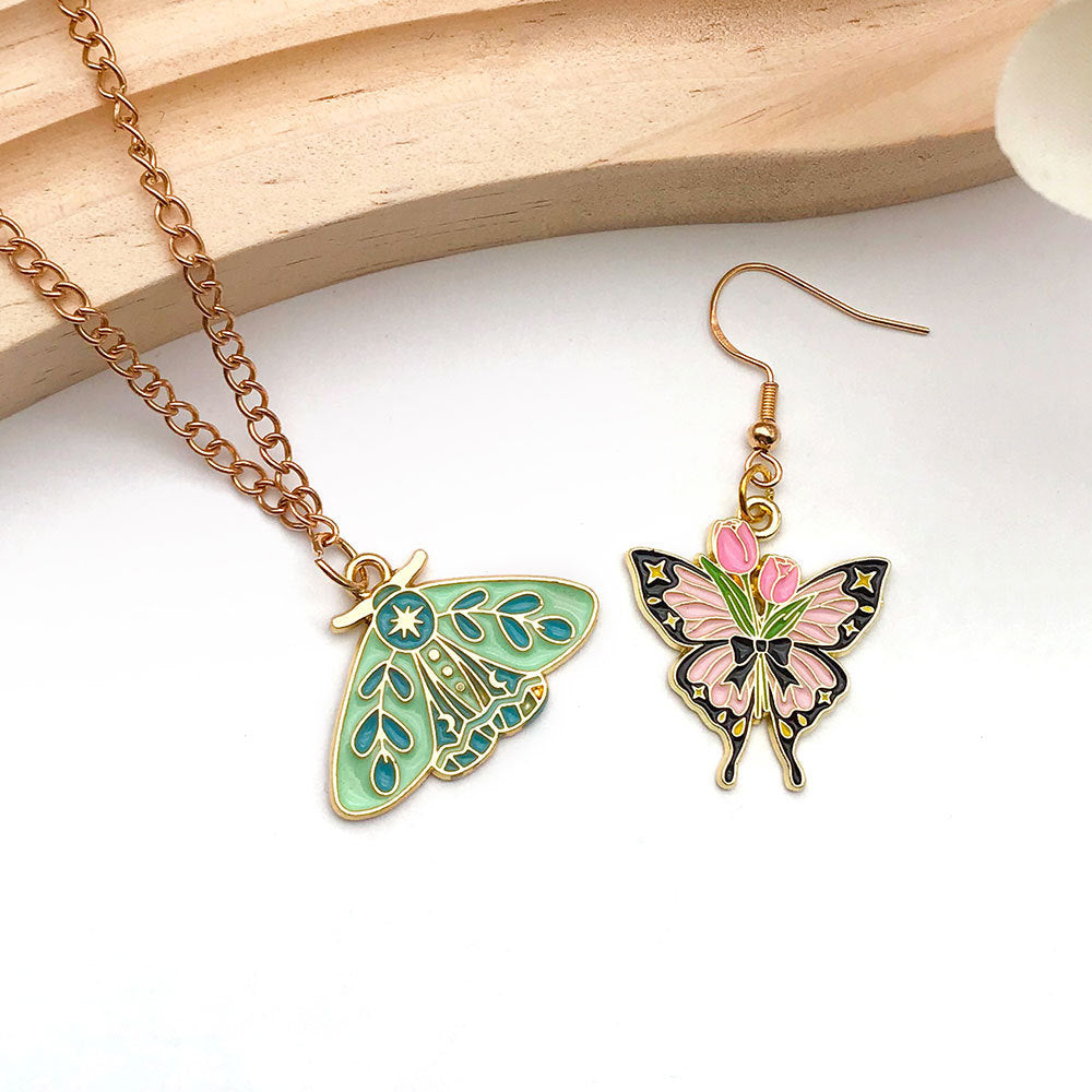Zinc Alloy Cartoon Butterfly Charm Pendant for DIY Bracelet Necklace Jewelry Making