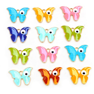 Colorful Butterfly Charms In 8 Styles For Jewelry Making