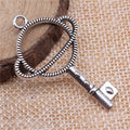 Ringed Planet Open Frame Charm In Antique Bronze And Antique Silver For Jewelry Making view 2