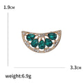 Crystal Watermelon Slice Brooch In 2 Styles With Enamel And Crystal Details view 5