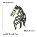 Crystal Horse Head Brooch In Four Distinct Color Finishes view 4