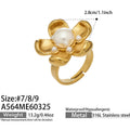 Pearl Flower Statement Rings in Three Sculptural Designs view 8