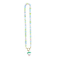 Round Bead Necklaces With Three Gold And Cream Strawberry Pendants view 5