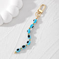 Long Oval Bead Strand Clip Keychains in Seven Colorways view 6