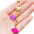 Bow Red Lips or Purple Flower Pink Lips Clasp Charms for Accessory Making view 5