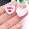 Resin Multicolor Heart and Alphabet Letter Glossy Charms with 14 Listed Options view 11