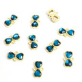 Faceted Glass Bow Connector Jewelry Components For DIY Earrings And Bracelets Charms view 11