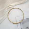 Gold Snake Chain Choker Collar Tube Omega Metal Style view 6