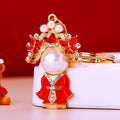 Pearl Opera Figure Keychains With Actress and Warrior Designs view 3