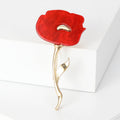 Long Stem Shell Flower Brooch for Jackets Scarves and Lapels view 4
