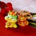 Cute Resin Fortune Dragon Keychains in Eight Poses plus Assorted Style view 4