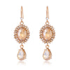 Gold Crystal Teardrop