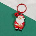 Red Santa Resin Keychains Red Ring Bell Four Styles view 8