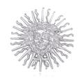 Sun Two Designs Metal Brooch Pin for Jackets and Lapels view 6
