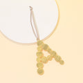 Pearl Letter Ornament Initial Hanging Charm Ribbon Loop view 4
