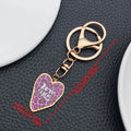 Four Color Printed Heart Metal Clasp Keychain Collection view 4