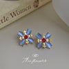 Blue Flower Stud