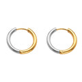 Plain Hoop Earrings in Five Sizes and Three Metal Finishes view 5