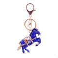 Rhinestone Horse Keychain With Lobster Clasp In Four Colors view 5