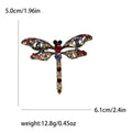 Antique Gold Filigree Dragonfly Brooch Rhinestone Wing Pin view 6