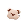 Plush Bear Face Duckbill Hair Clips Brown And Cream view 5