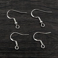 Fishhook Earring Findings With Coil and Loop in Multiple Finishes view 4