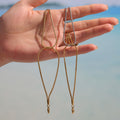 Gold Double Layer Knot Snake Chain Bracelet Stainless Steel view 2